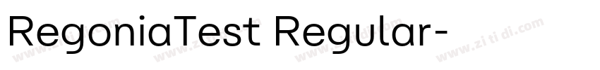 RegoniaTest Regular字体转换